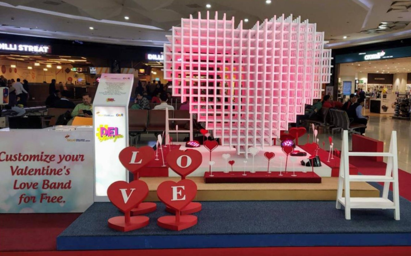 Valentines Day Celebation at Delhi Airport