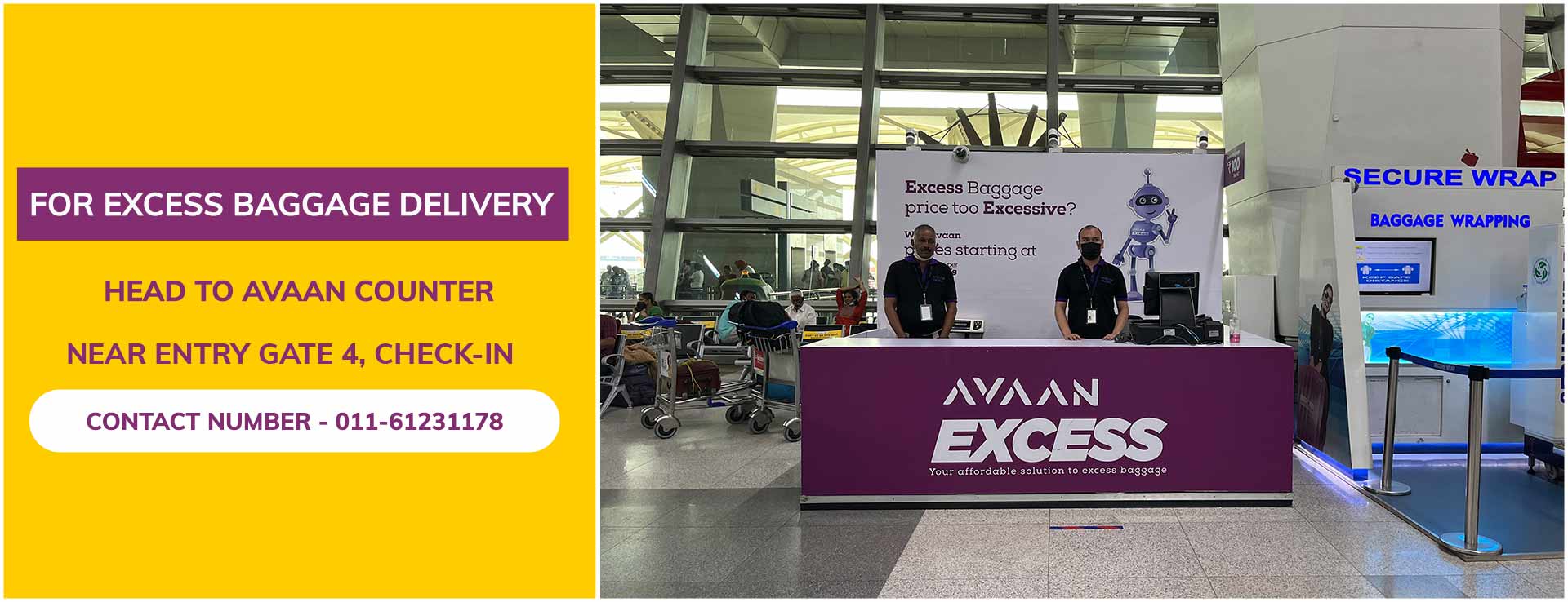  Delhi Airport's hassle-free and pocket friendly Excess Baggage Service - Avaan!