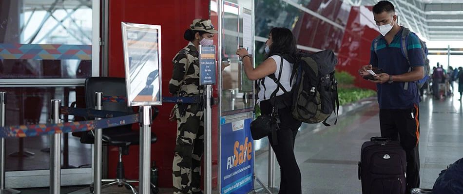 Security Check at Delhi Airport