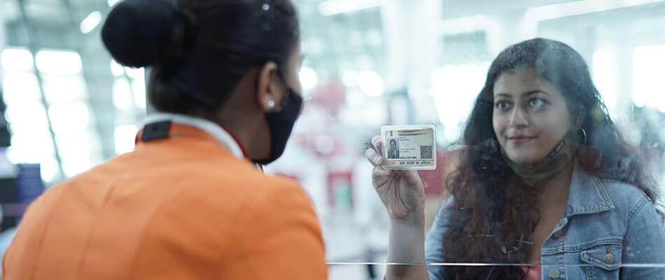ID Check at Delhi Airport