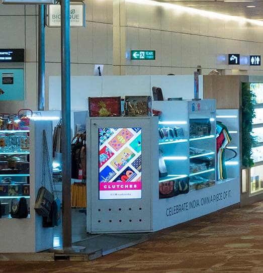 Plethora of iconic stores like Biotique, Clutches at New Delhi International Airport. Shop now | Advertise at Delhi Airport