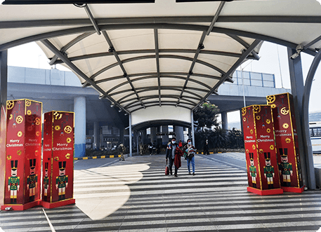 The Entrance Way to Gold Utsav Contest - Delhi Airport
